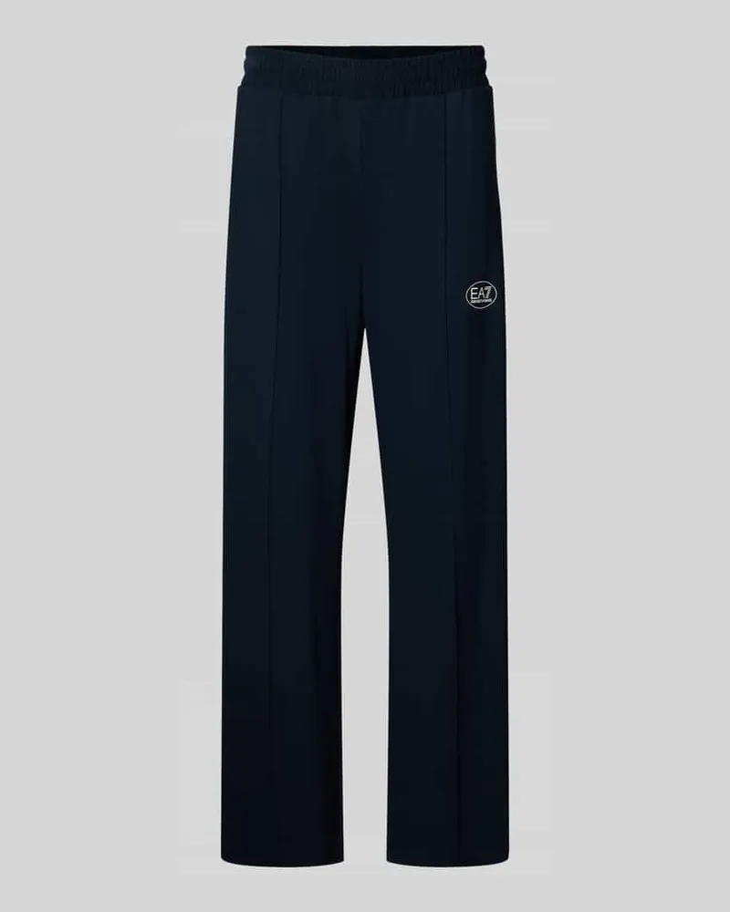 EA7 Trackpants aus Viskose-Mix Dunkelblau