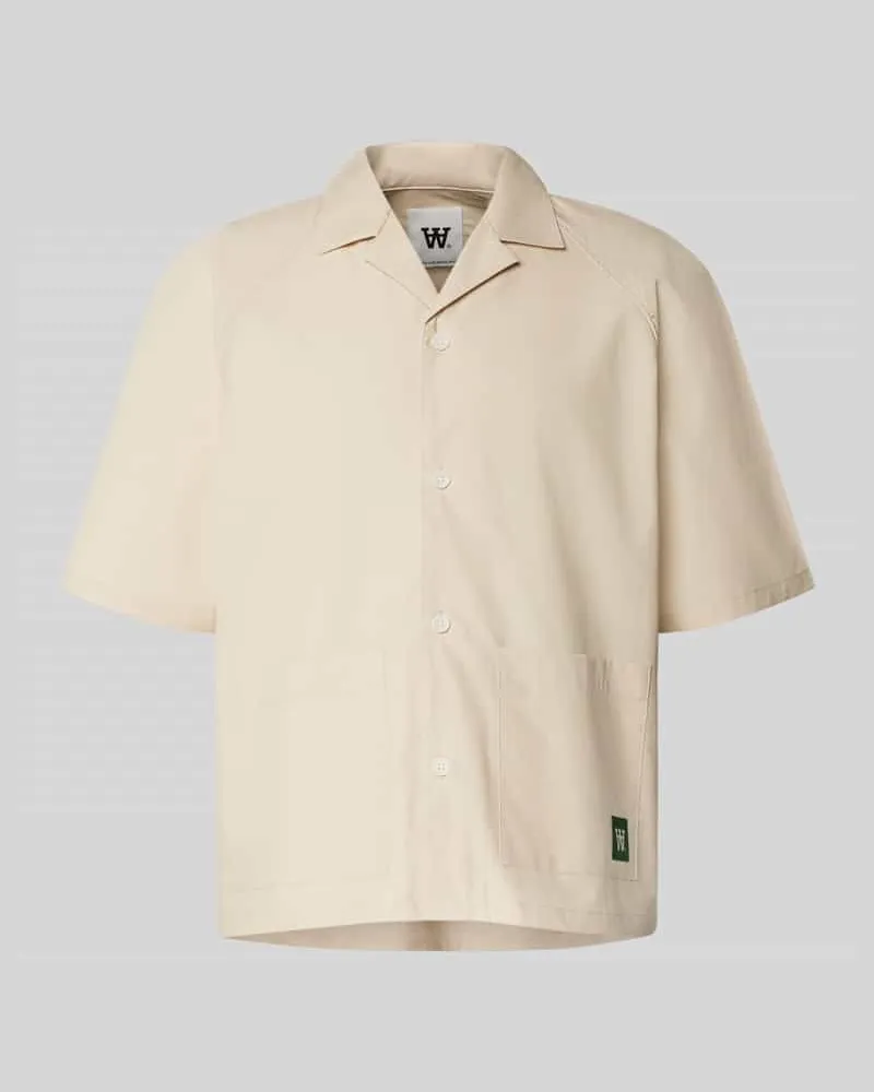 Wood Wood Regular Fit Freizeithemd mit Reverskragen Modell 'mumphry Beige