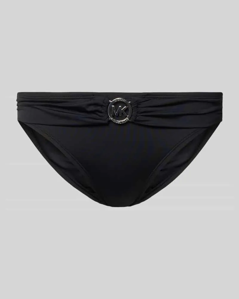 Michael Kors Bikini-Slip mit Logo Modell 'SOLIDS Black