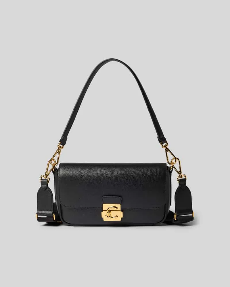 Coccinelle Shoulder Bag mit Logo-Detail Black