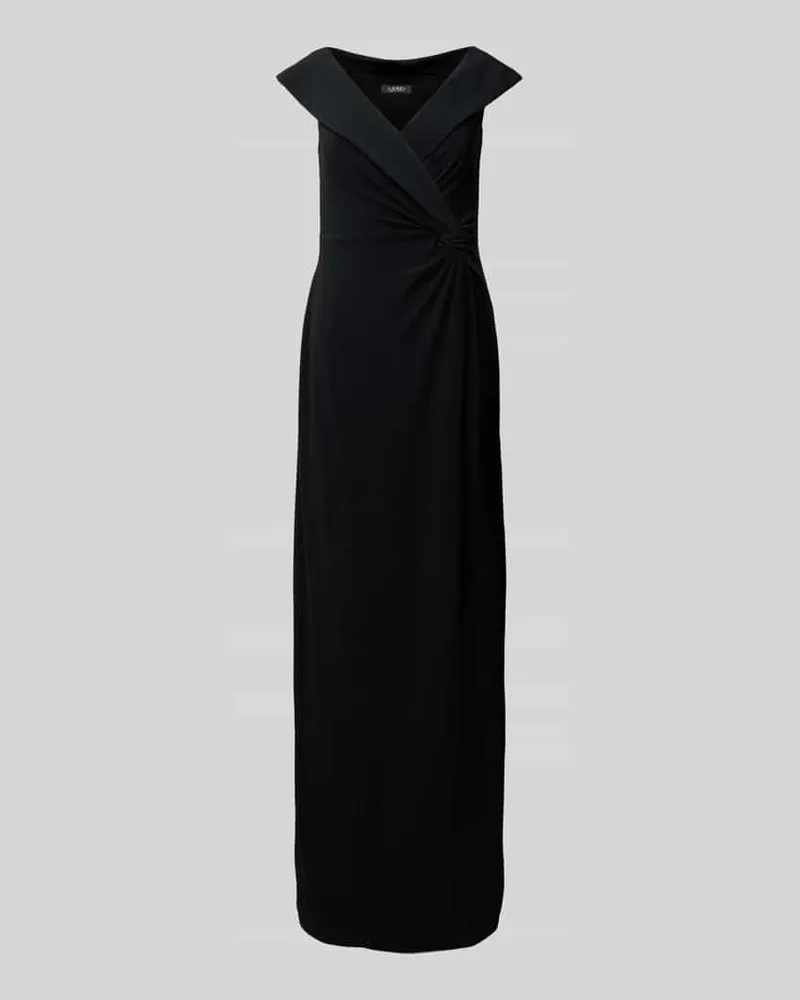 Ralph Lauren Abendkleid mit Knotendetail Modell 'LEONIDAS Black