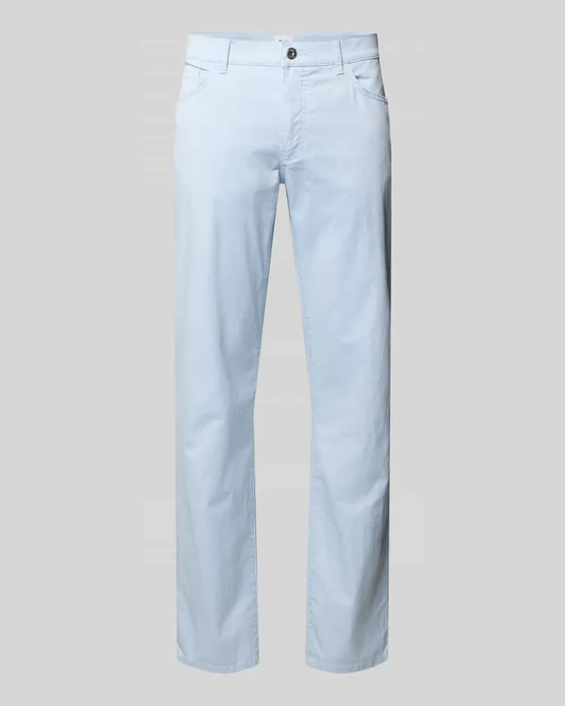 Brax Hose mit Strukturmuster Modell 'Cadiz Hellblau