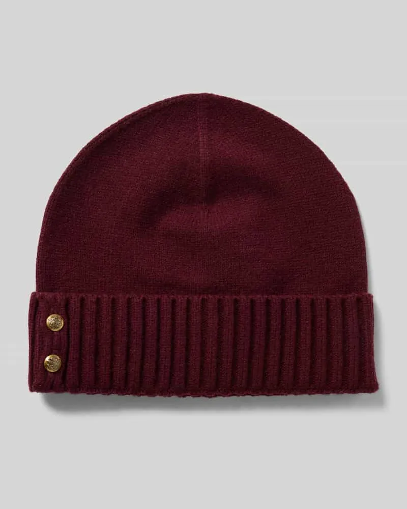 Ralph Lauren Beanie mit Label-Detail Bordeaux