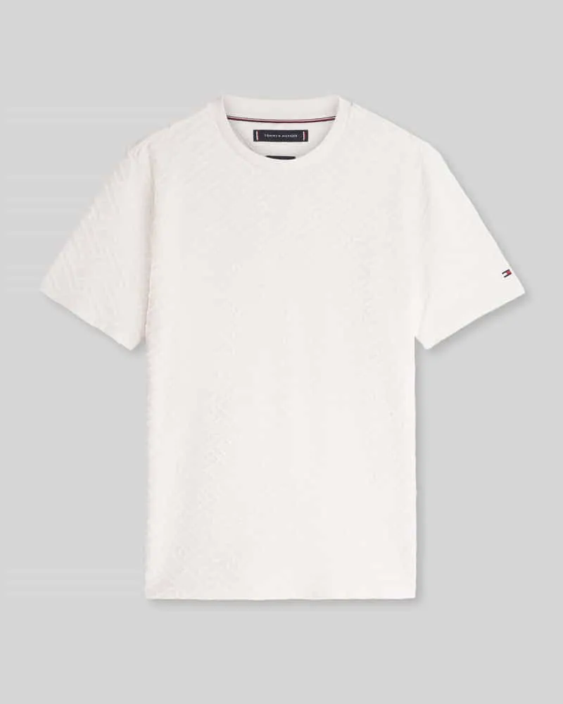 Tommy Hilfiger Regular Fit T-Shirts aus reiner Baumwolle Offwhite