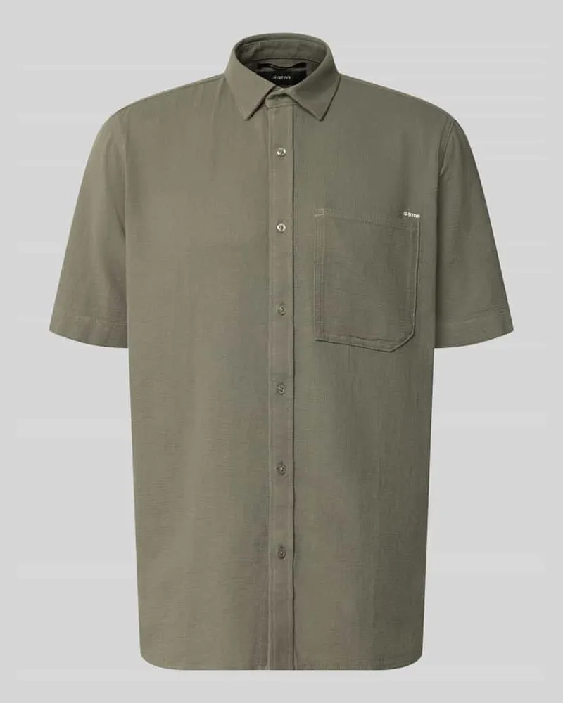 G-STAR RAW Regular Fit Freizeithemd aus reiner Baumwolle Lind