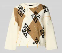 Strickpullover mit gerippten Abschlüssen