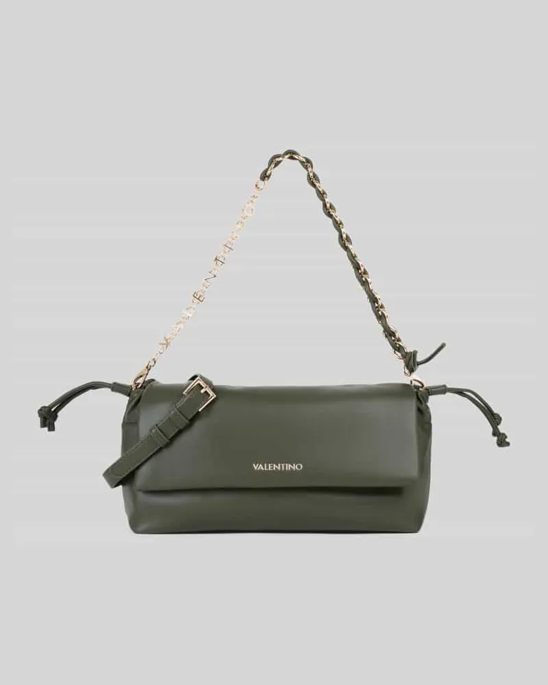 Valentino Bags Henkeltasche mit Kettenriemen Modell 'ROBBY Dunkelgruen
