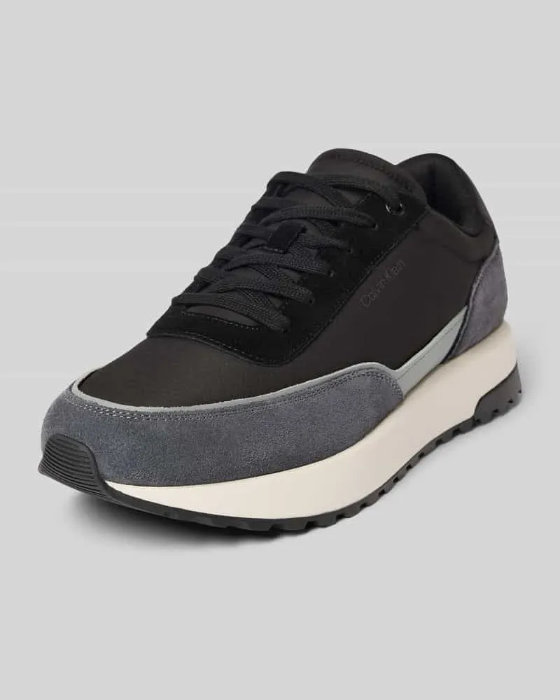 Calvin Klein Sneaker Logo-Applikation Modell 'Repreve Black