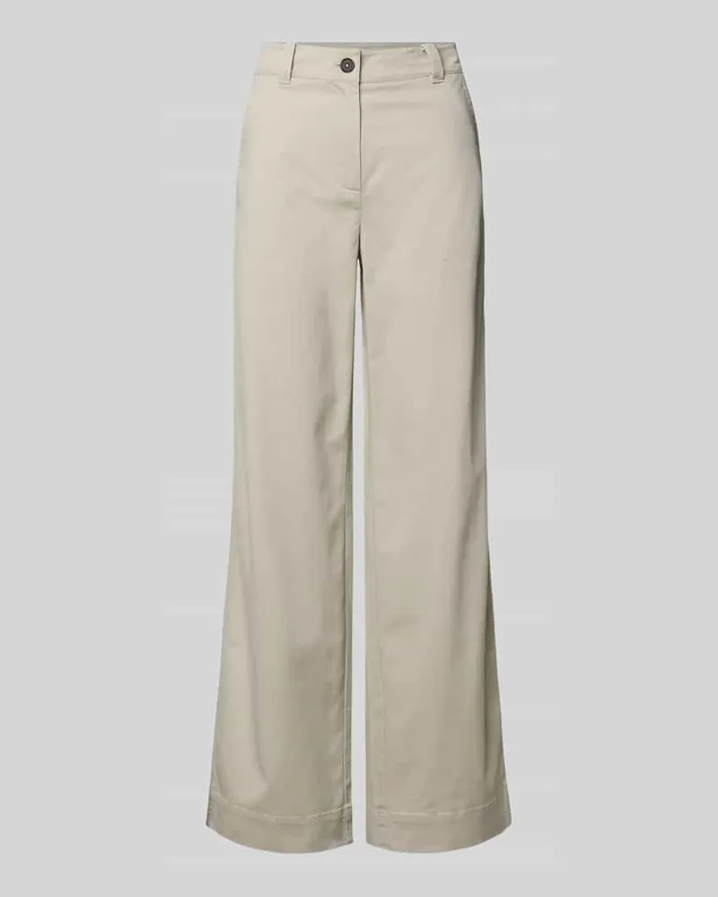 Marc O'Polo Regular Fit Hose aus Baumwoll-Mix mit Lyocell-Anteil Beige