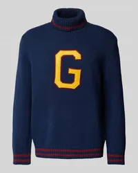 Gant Strickpullover mit Label-Statement Marine