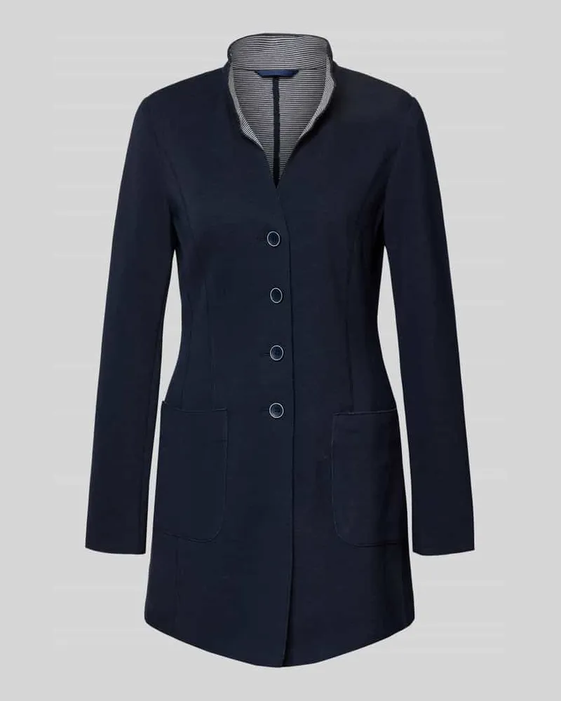 White Label Blazer mit Stehkragen und Eingrifftaschen Marine
