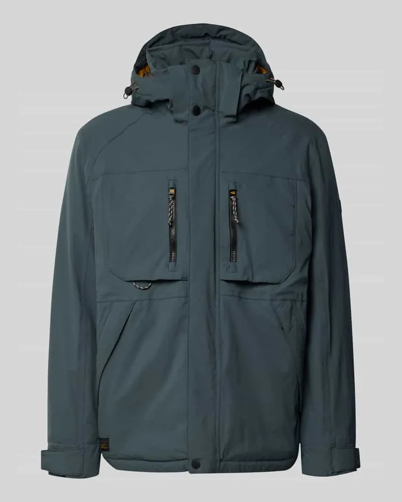 Camel Active Jacke mit Reißverschlusstaschen Modell 'TEXXXACTIVE Petrol