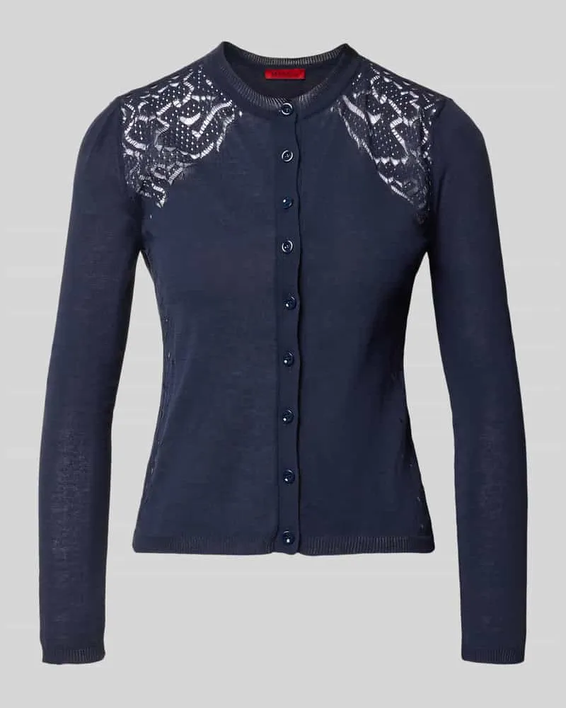 MAX&Co. Slim Fit Sweatjacke aus reiner Baumwolle Modell 'FIACRE Marine