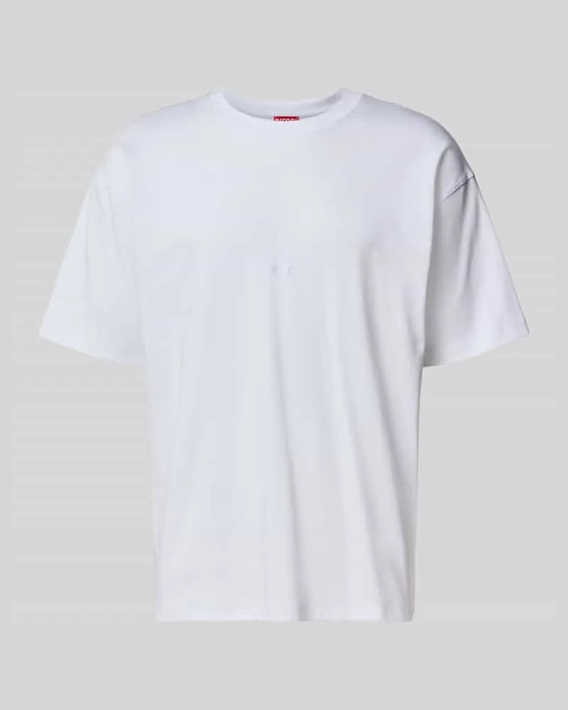 Diesel T-Shirt mit dezentem Logo-Detail Weiss