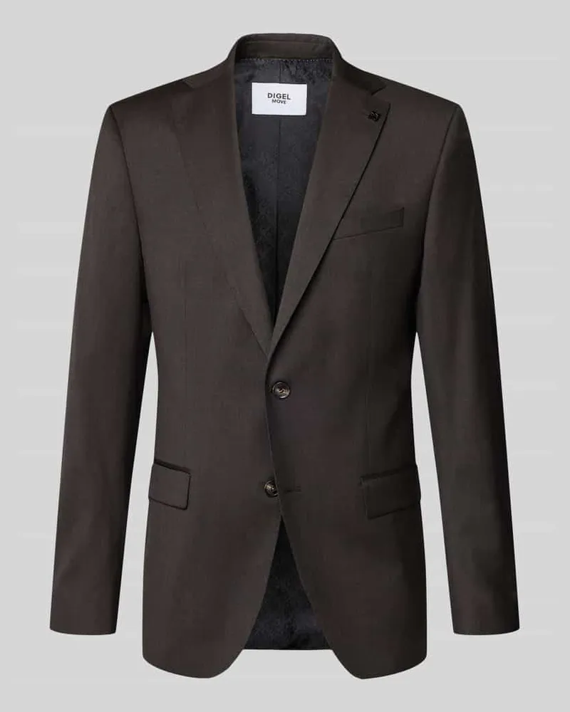 Digel Slim Fit 2-Knopf-Sakko mit Pattentaschen Modell 'Move Alesso Dunkelbraun