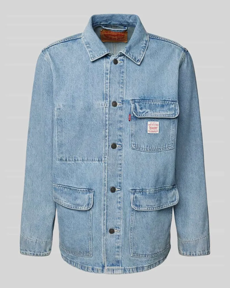 Levi's Jeansjacke mit Brusttaschen Modell 'BROADWAY Hellblau