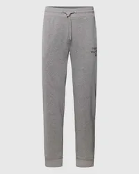 Tommy Hilfiger Sweatpants mit Label-Stitching Mittelgrau