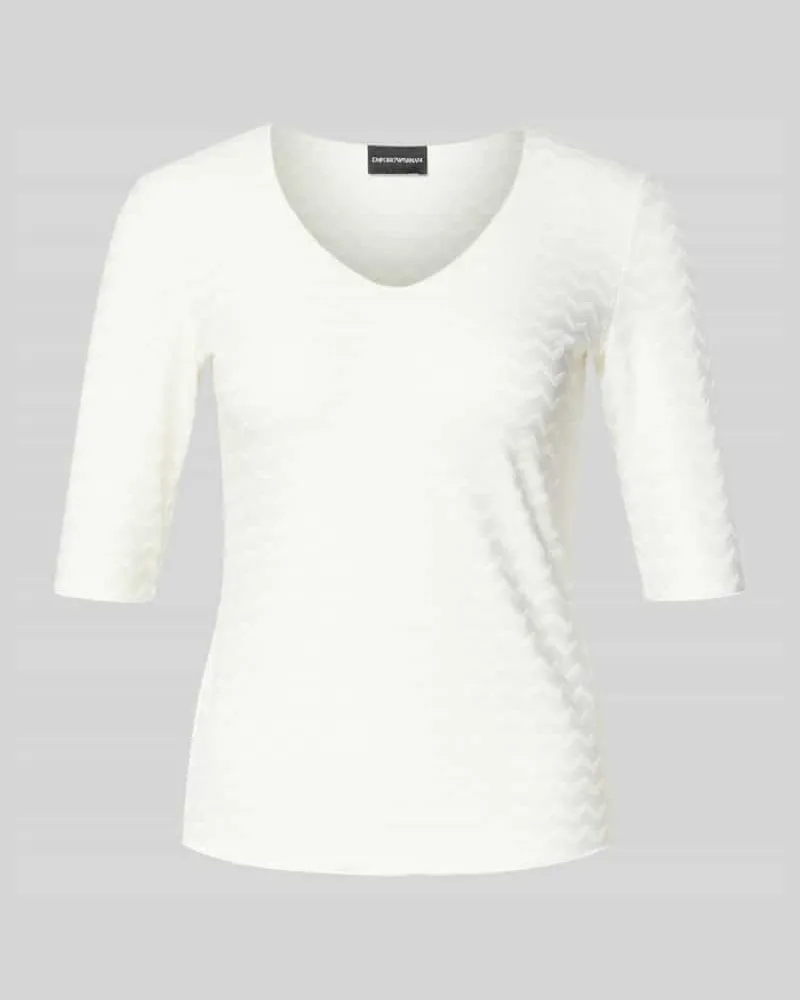 Emporio Armani T-Shirt mit 1/2-Arm Modell 'JUMPER Offwhite