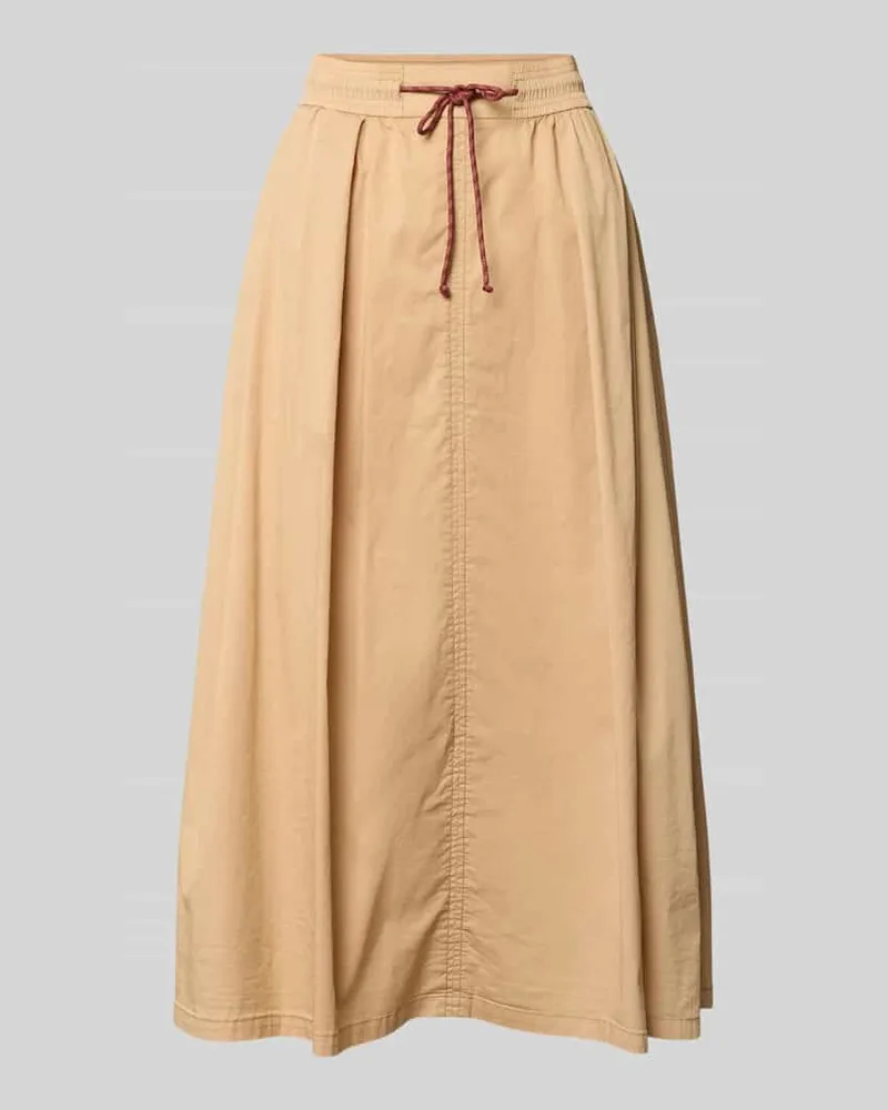 Mos Mosh Midirock mit Eingrifftaschen Modell 'Adine Tivo Beige