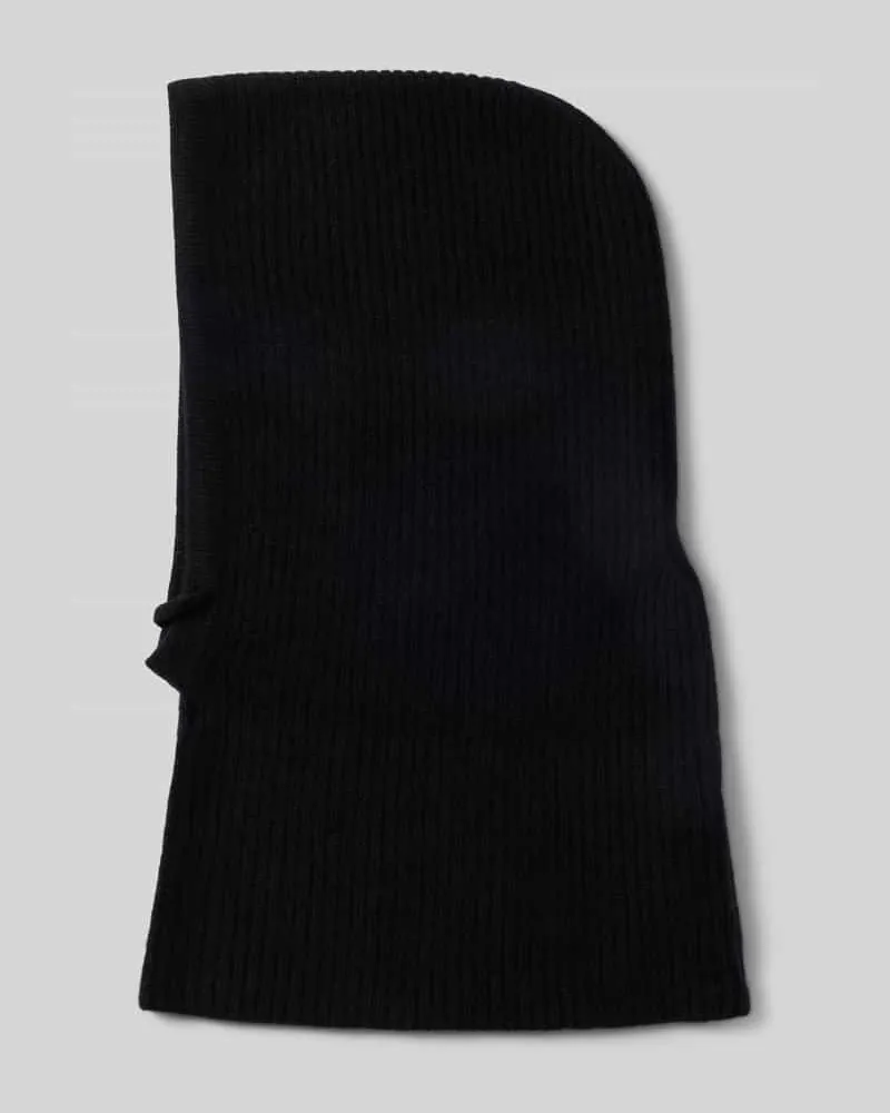 Seeberger Balaclava aus reinem Kaschmir Black