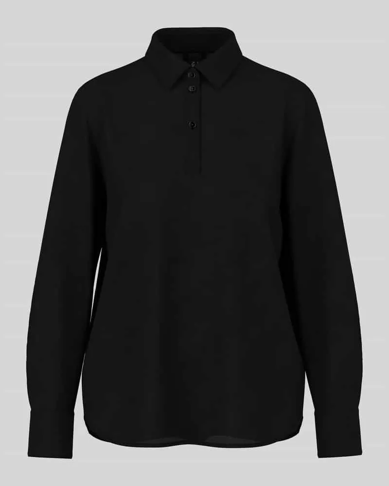 Marc Cain Hemdbluse mit Ballonärmeln Black