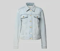 Regular Fit Jeansjacke aus Baumwoll-Mix