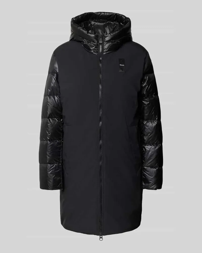 Blauer Steppjacke mit Daunen-Federn-Füllung Modell 'SAWYER Black