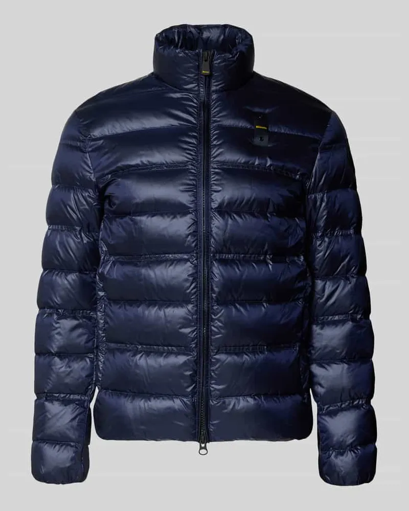 Blauer Regular Fit Steppjacke mit Stehkragen Modell 'BELMONT Marine