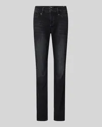 MAC Jeans Slim Fit Jeans mit 5-Pocket-Design Modell 'Rich Anthrazit