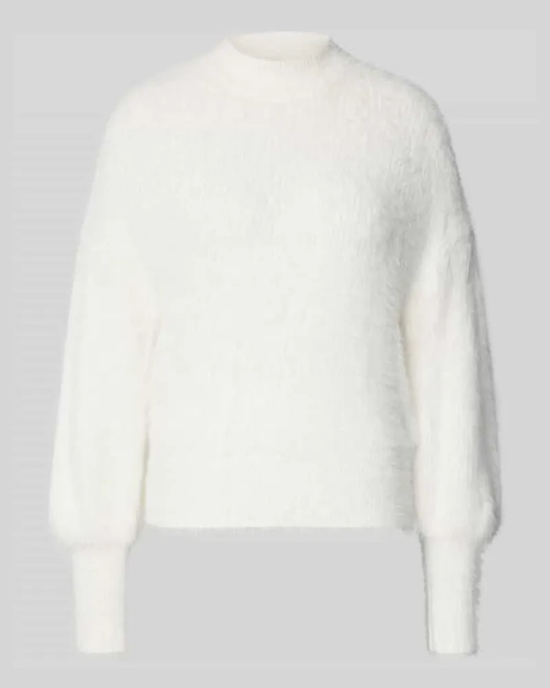 Guess Strickpullover mit gerippten Abschlüssen Modell 'KEYLA Ecru