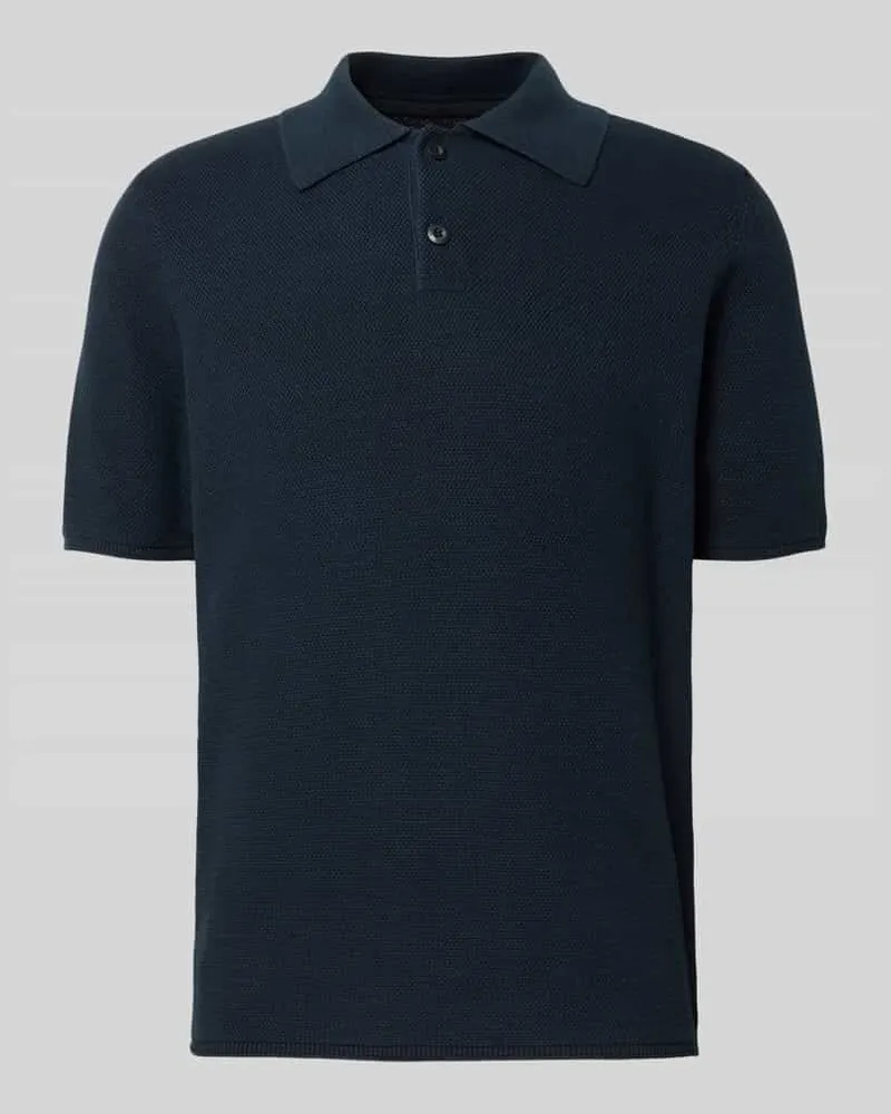 Marc O'Polo Regular Fit Poloshirt aus reiner Baumwolle Marine