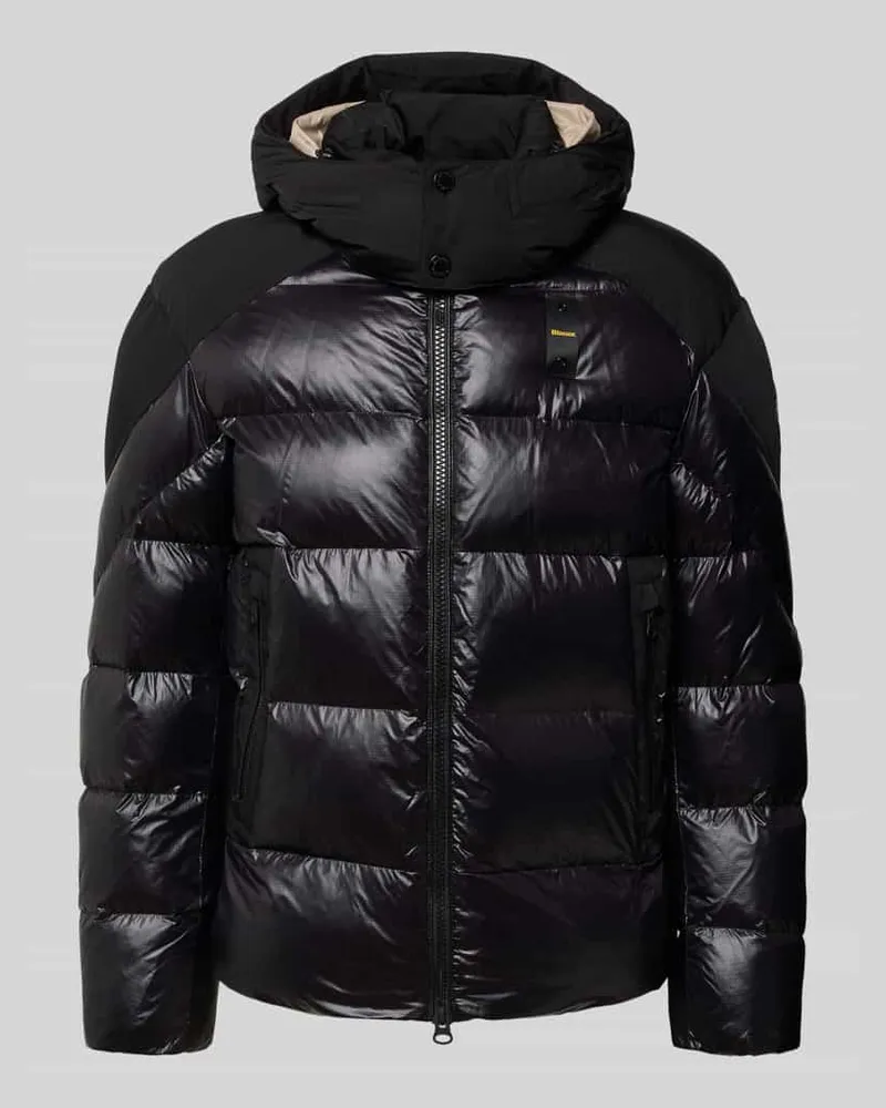 Blauer Steppjacke mit Zweiwege-Reißverschluss Modell 'KIERNAN Black