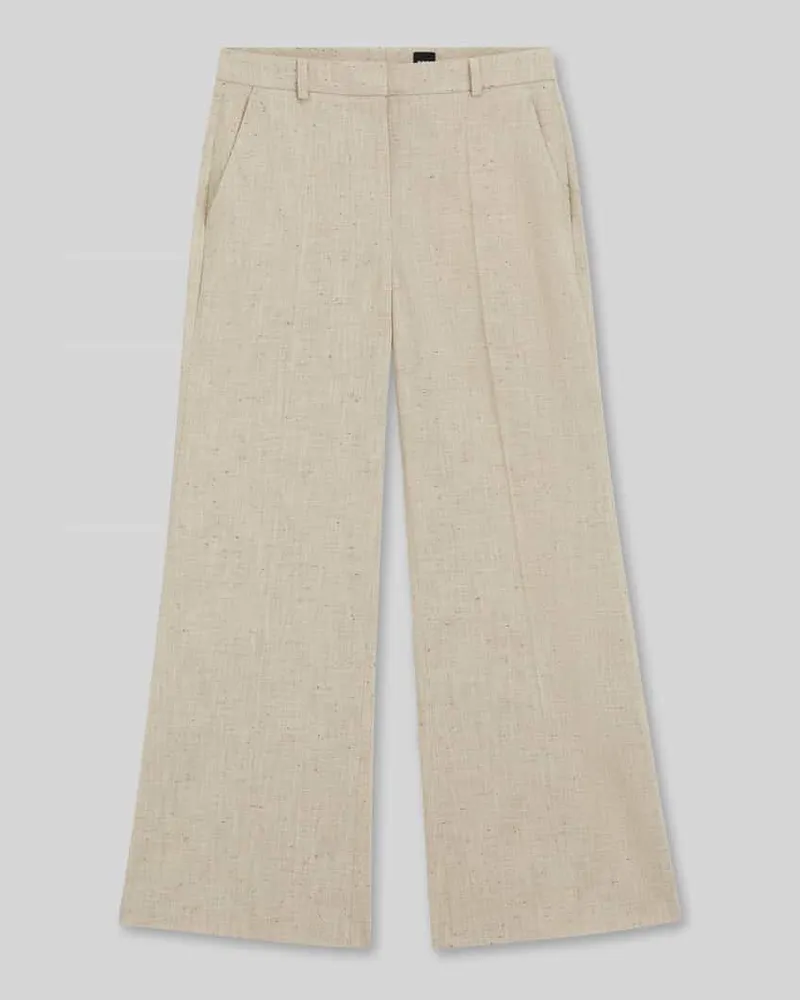 HUGO BOSS Cropped Fit Hose mit ausgestelltem Bein Modell 'TALIA-CROP Beige
