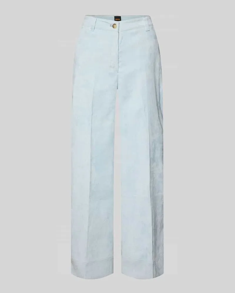 HUGO BOSS Wide Leg Hose mit seitlichen Eingrifftaschen Modell 'C_TACODI Hellblau