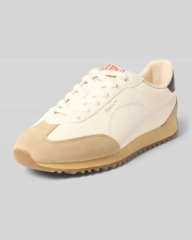 Gant Regular Fit Sneaker aus reinem Leder Modell 'Beja Offwhite