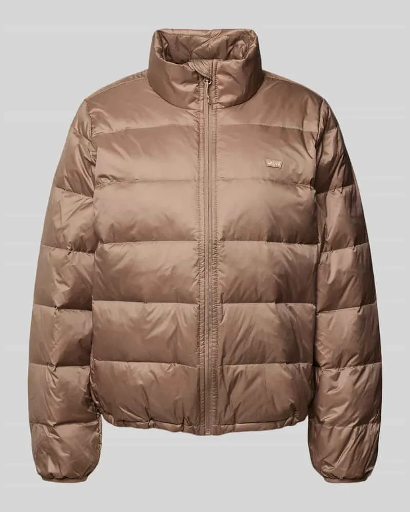Levi's Steppjacke mit Label-Stitching Taupe