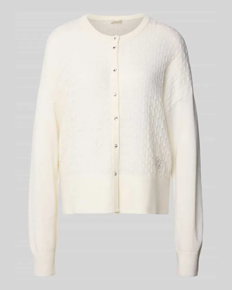Liu Jo Strickjacke mit Knopfleiste Offwhite