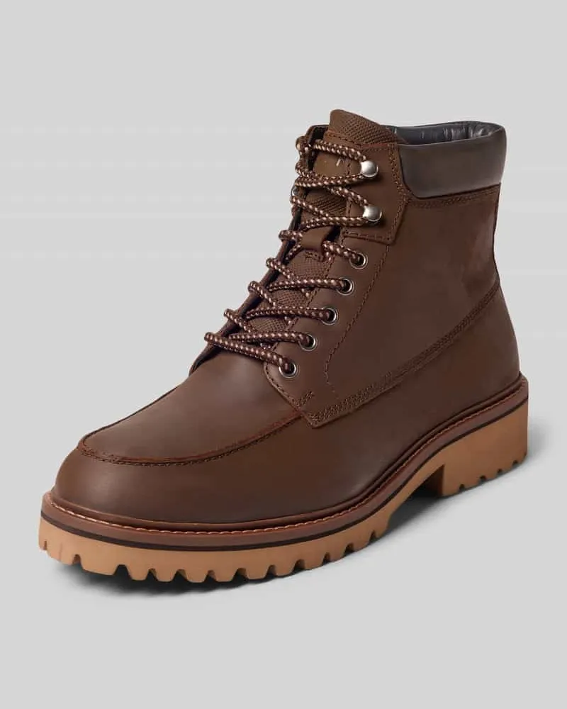 Tamaris Boots aus echtem Leder Dunkelbraun