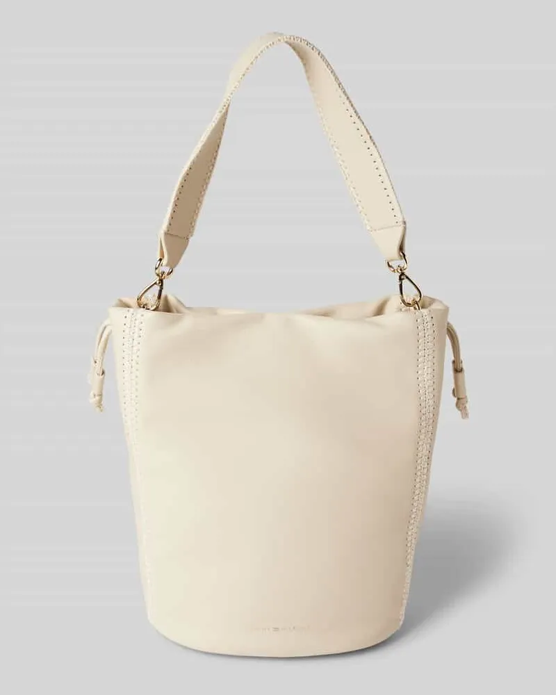 Tommy Hilfiger Beuteltasche mit Zierstichen Beige