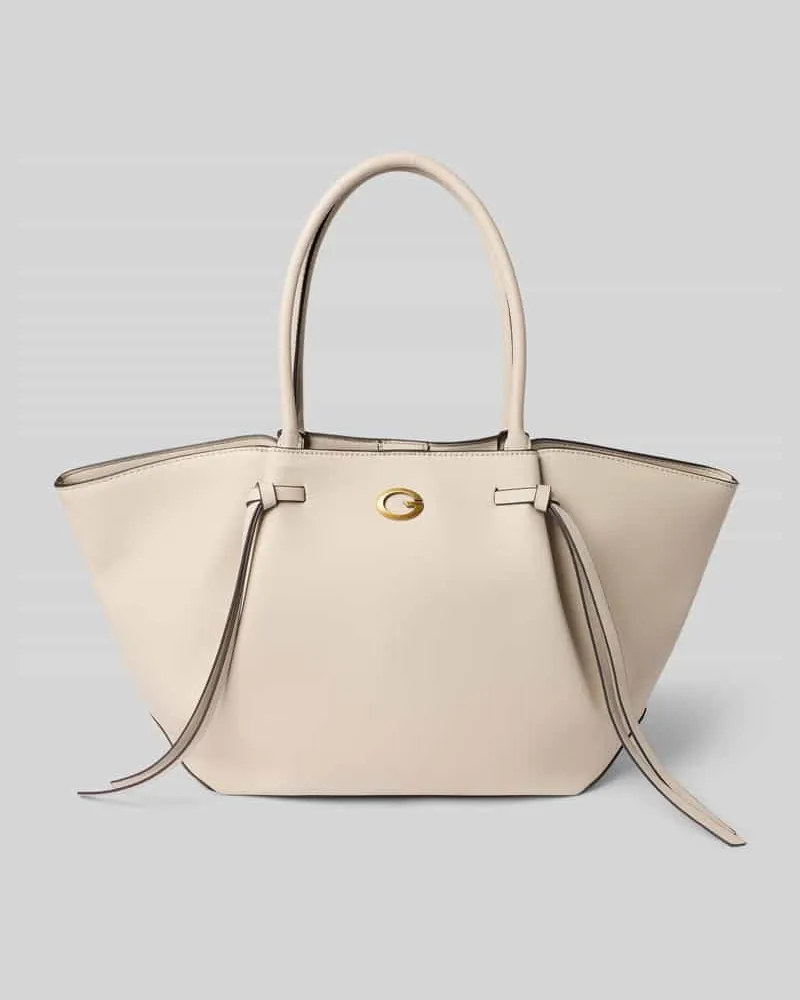 Guess Tote Bag in Leder-Optik Modell 'ALLEGRA Ecru