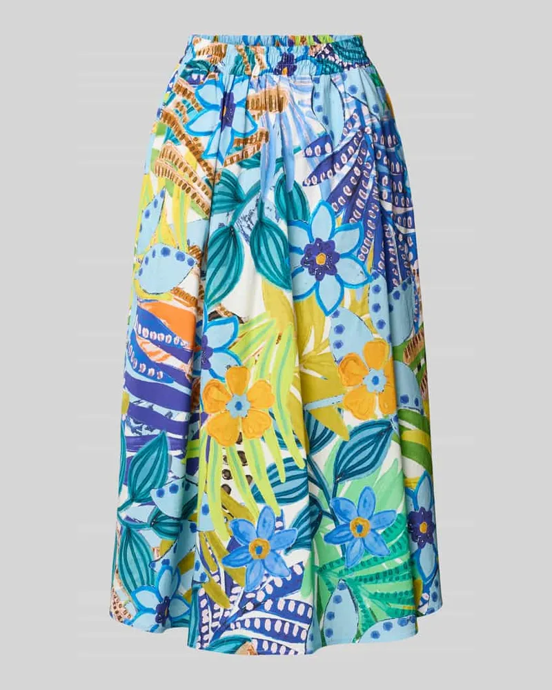 Milano Italy Glockenrock mit elastischem Bund Blau