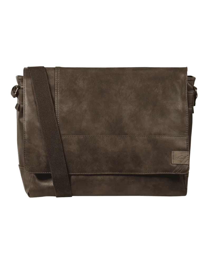 Camel Active Messenger Bag in Leder-Optik Mittelbraun