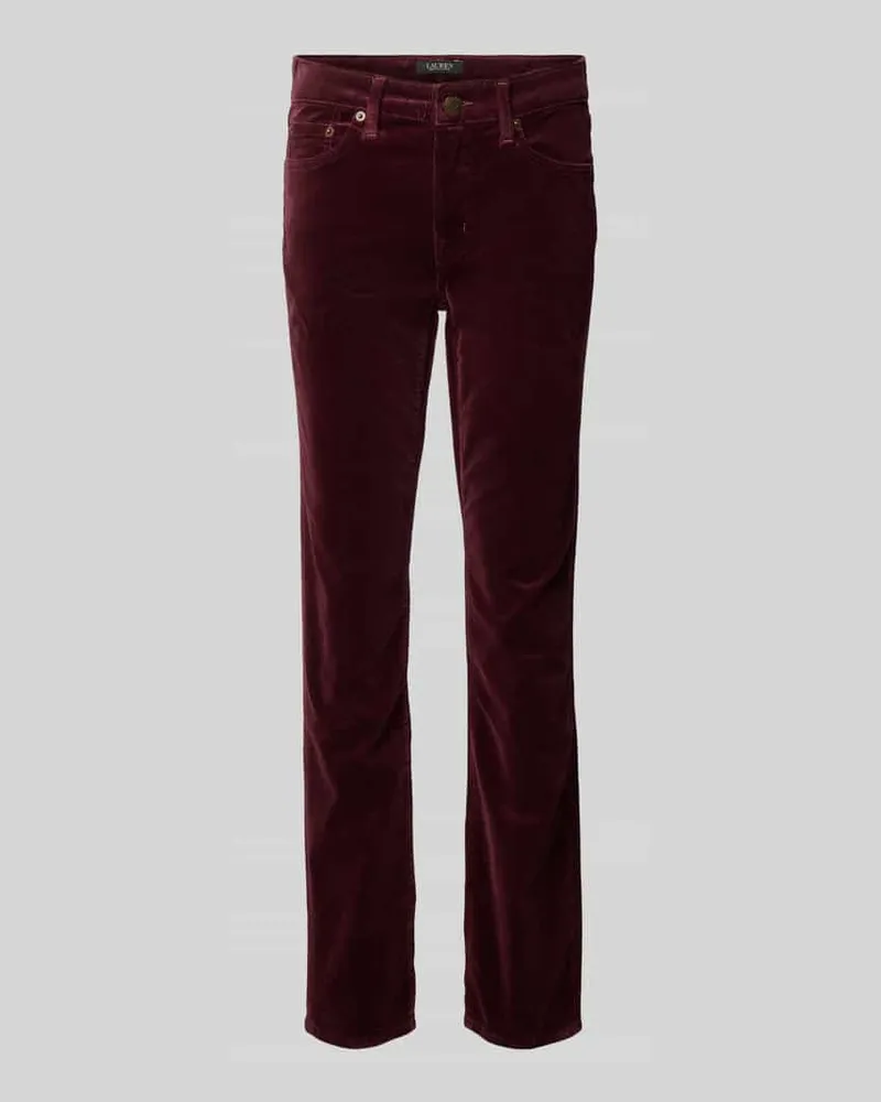 Ralph Lauren Straight Leg Cordhose im 5-Pocket-Design Bordeaux