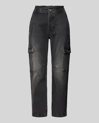 Scotch&Soda Tapered Fit Jeans mit elastischem Bund Anthrazit