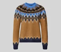 Norwegerpullover mit Rundhalsausschnitt