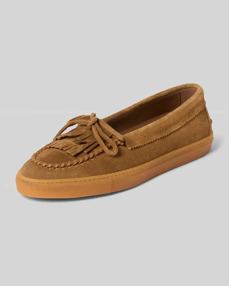 Copenhagen Loafers aus Leder mit Gummisohle Modell 'CPH365 Hellbraun