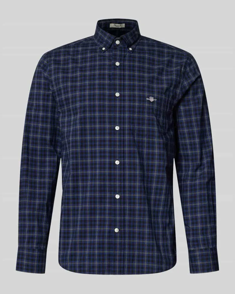 Gant Freizeithemd mit Knopfleiste Marine