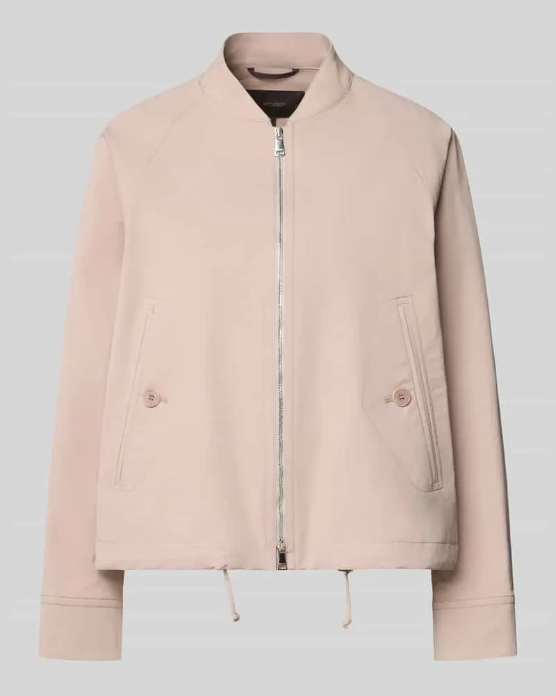 windsor. Regular Fit Jacke aus Baumwoll-Mix mit Stehkragen Mud