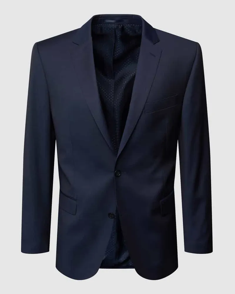 Carl Gross Regular Fit 2-Knopf-Sakko aus Schurwolle Blau