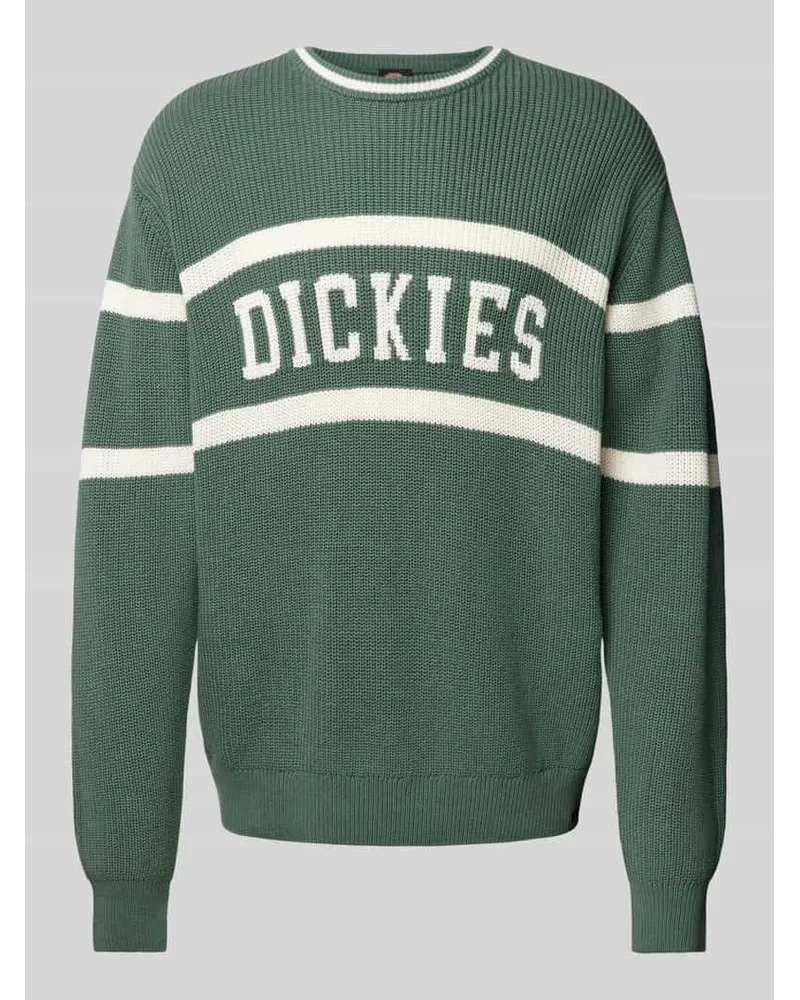 Dickies Strickpullover mit Label-Stitching Modell 'MELVERN Dunkelgruen